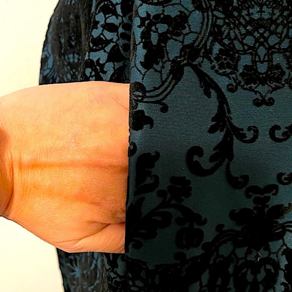 Vince Camuto Embroidered Dress in Black/Blue - Picture 7 of 8
